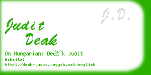 judit deak business card